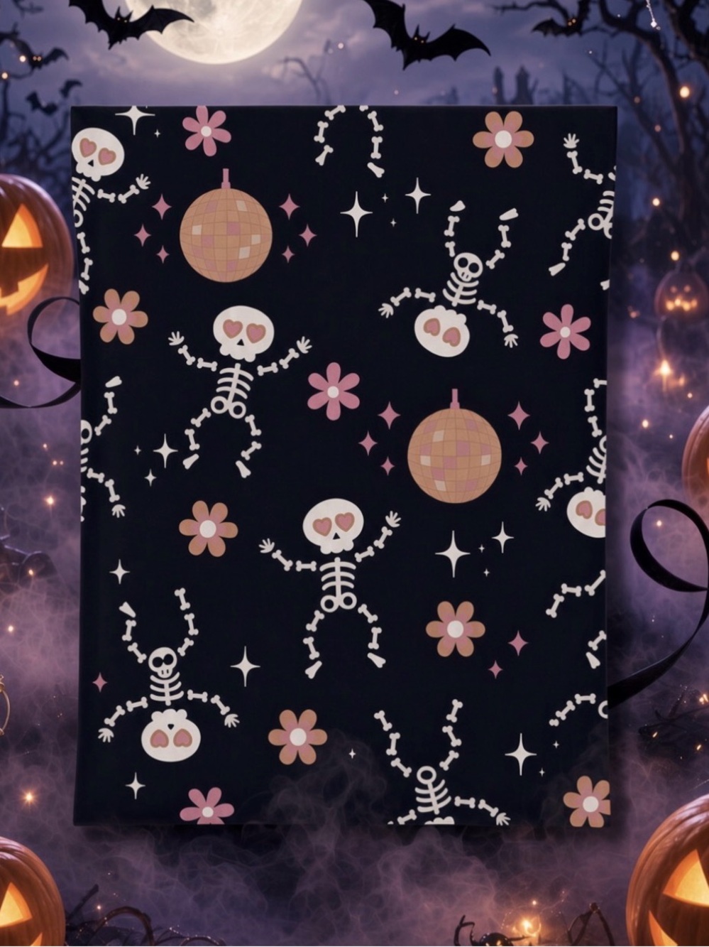 (10) 10x13 Halloween Spooky Skeleton Poly Mailers
